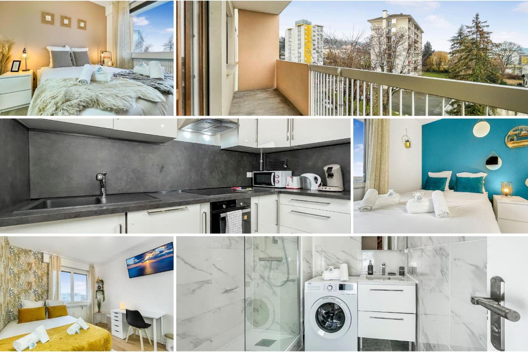 Homey La Coloc Mugi - Colocation Haut De Gamme - Chambres Privees - Balcon - Wifi Et Netflix - Proche Transports Commun Annemasse Bagian luar foto